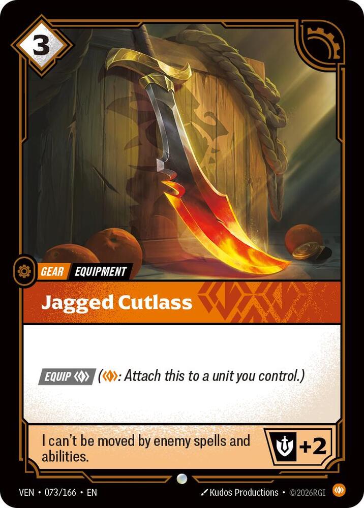 Jagged Cutlass (Dupe) 073/166 (Vendetta)  - Foil | Good Games Adelaide SA