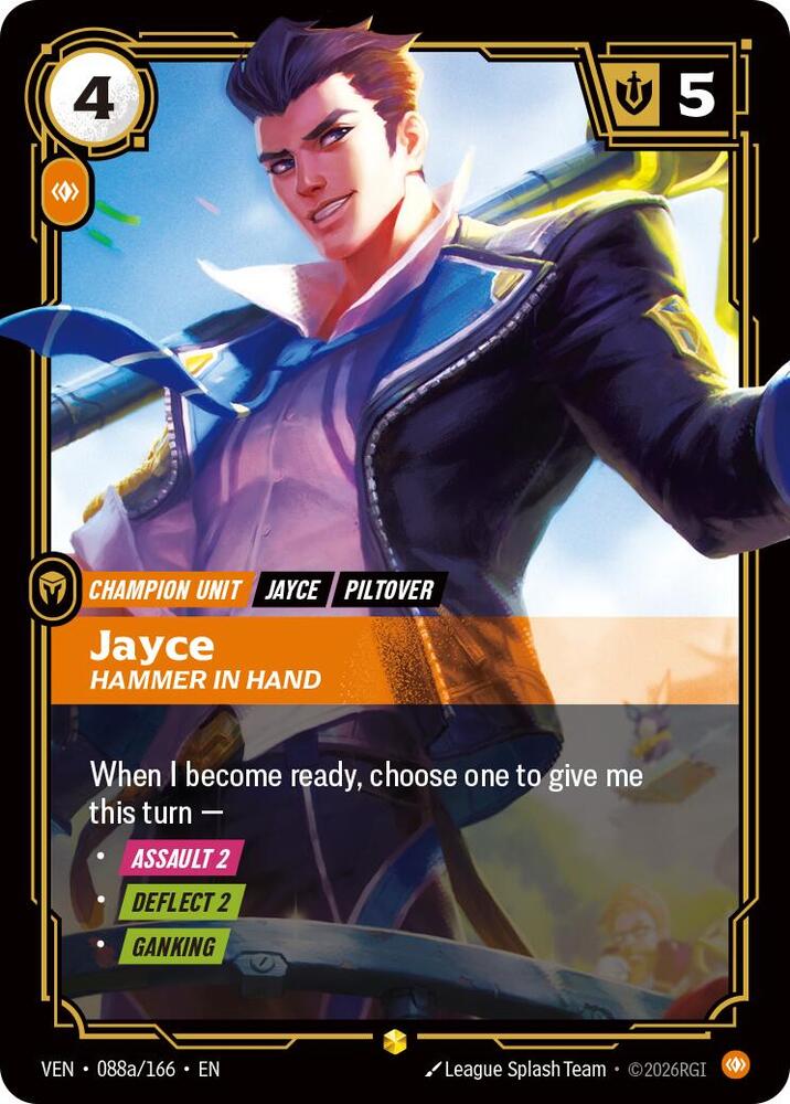 Jayce - Hammer in Hand 088a/166 (Vendetta)  - Foil | Good Games Adelaide SA