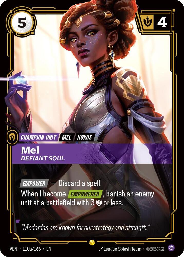 Mel - Defiant Soul 110a/166 (Vendetta)  - Foil | Good Games Adelaide SA