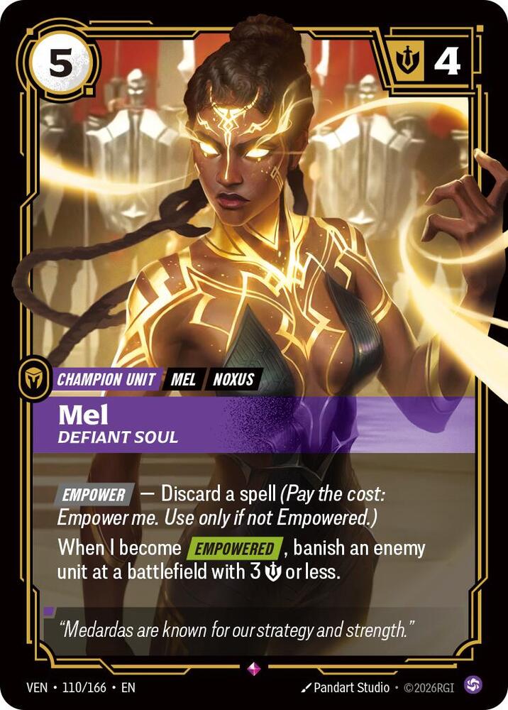 Mel - Defiant Soul 110/166 (Vendetta)  - Foil | Good Games Adelaide SA