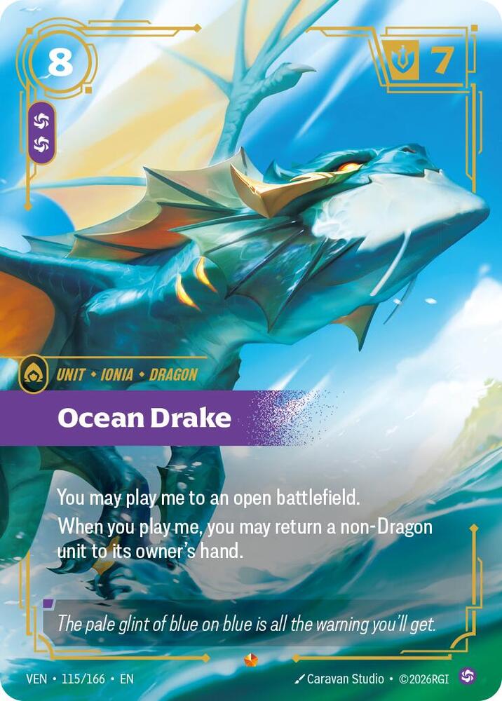 Ocean Drake 115/166 (Vendetta)  - Foil | Good Games Adelaide SA