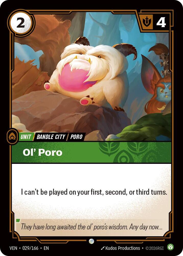 Ol' Poro (Dupe) 029/166 (Vendetta)  - Foil | Good Games Adelaide SA