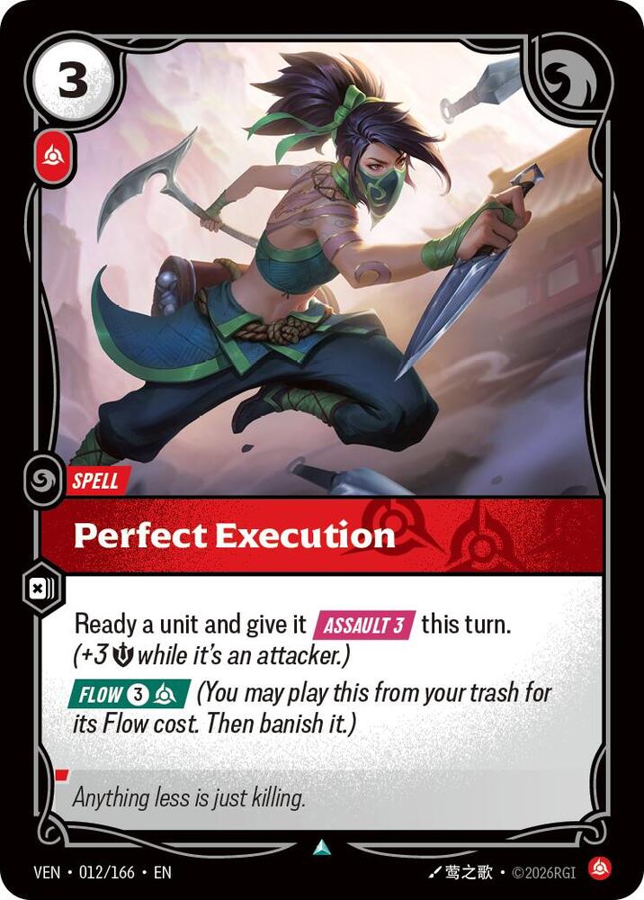 Perfect Execution (Dupe) 012/166 (Vendetta)  - Foil | Good Games Adelaide SA