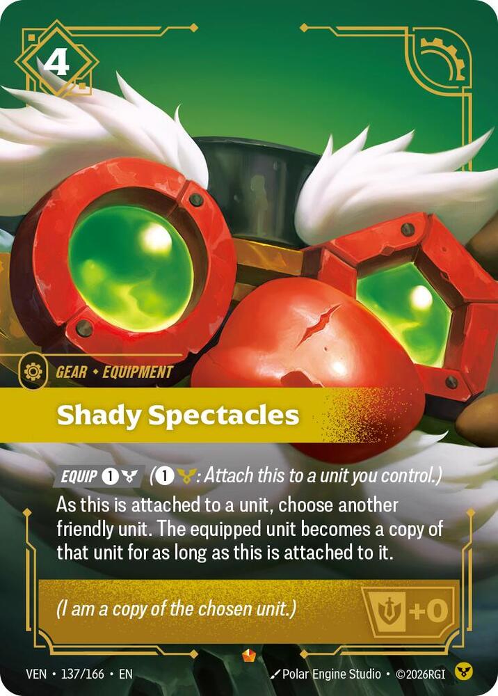 Shady Spectacles 137/166 (Vendetta)  - Foil | Good Games Adelaide SA