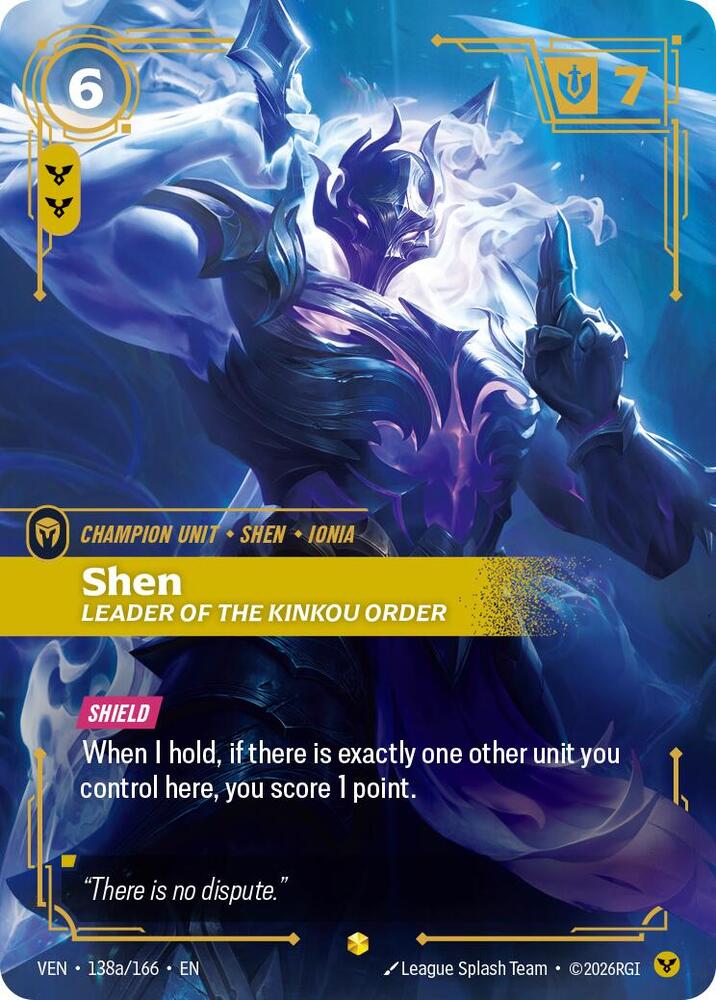 Shen - Leader of the Kinkou Order 138a/166 (Vendetta)  - Foil | Good Games Adelaide SA