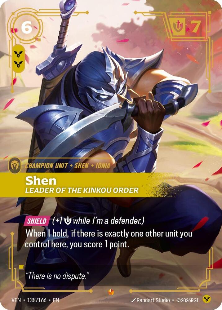 Shen - Leader of the Kinkou Order 138/166 (Vendetta)  - Foil | Good Games Adelaide SA