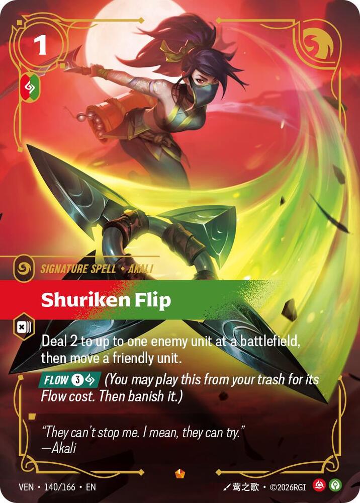 Shuriken Flip 140/166 (Vendetta)  - Foil | Good Games Adelaide SA