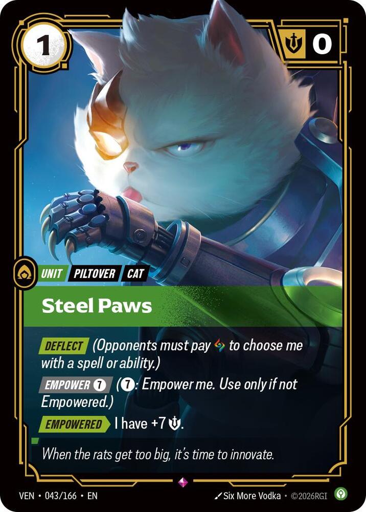 Steel Paws 043/166 (Vendetta)  - Foil | Good Games Adelaide SA