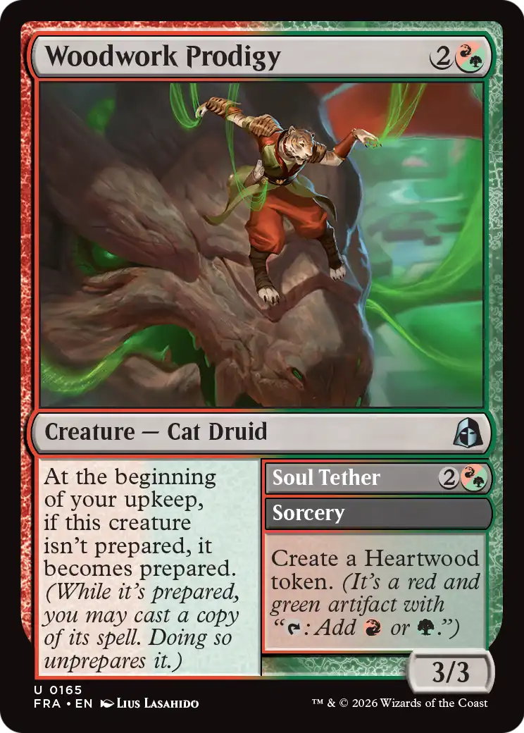 Woodwork Prodigy // Soul Tether 165 (Reality Fracture)  - Foil | Good Games Adelaide SA