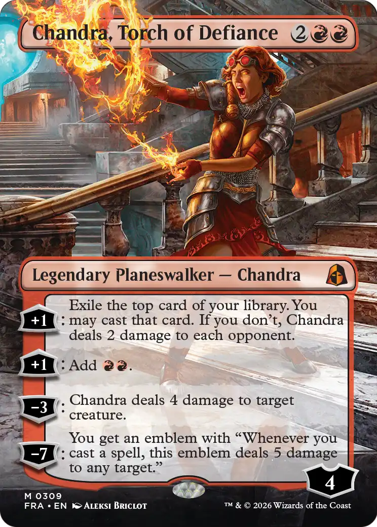 Chandra, Torch of Defiance 309 (Reality Fracture)  - Borderless | Good Games Adelaide SA
