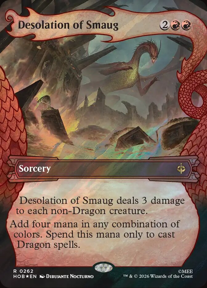 Desolation of Smaug 262 (The Hobbit)  - Showcase Surge Foil | Good Games Adelaide SA