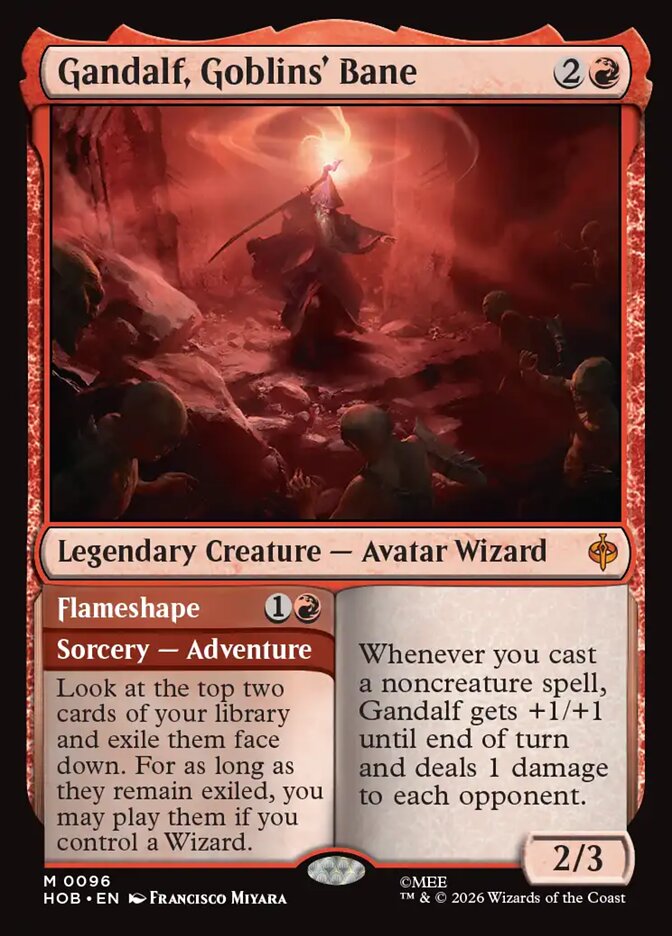 Gandalf, Goblins' Bane // Flameshape 96 (The Hobbit)  - Foil | Good Games Adelaide SA