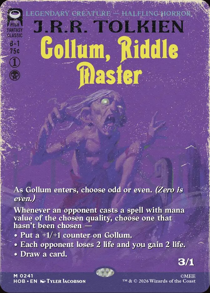 Gollum, Riddle Master 241 (The Hobbit)  - Borderless | Good Games Adelaide SA