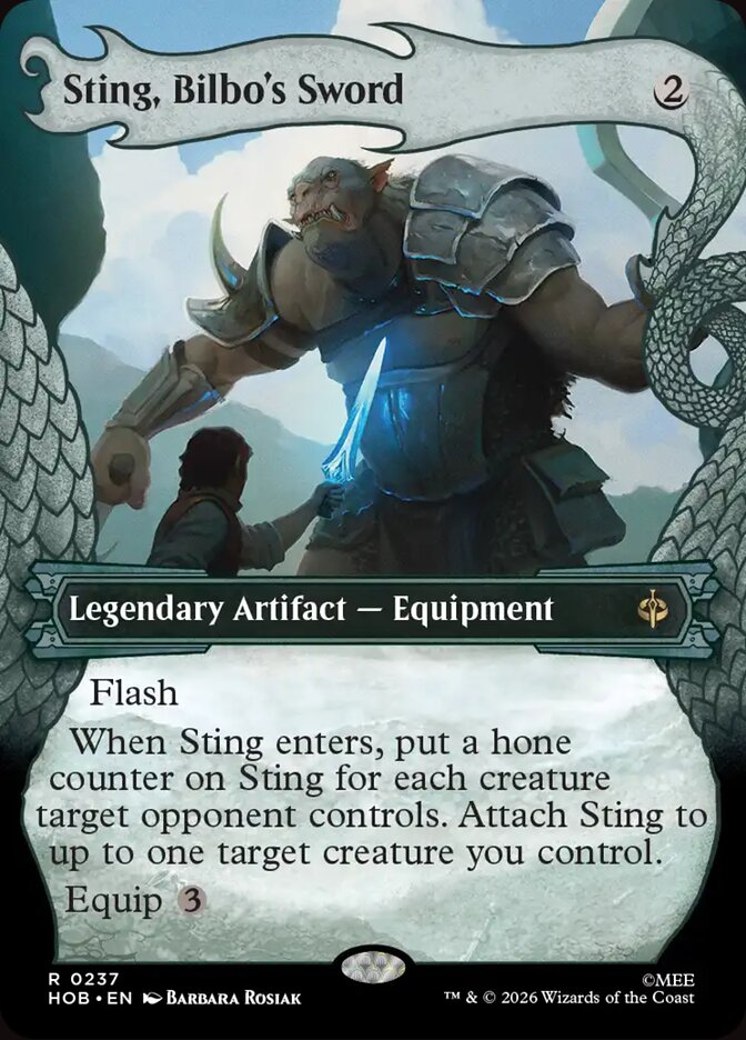 Sting, Bilbo's Sword 237 (The Hobbit)  - Showcase Foil | Good Games Adelaide SA