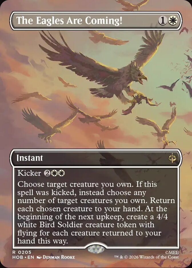 The Eagles Are Coming! 205 (The Hobbit)  - Borderless Foil | Good Games Adelaide SA