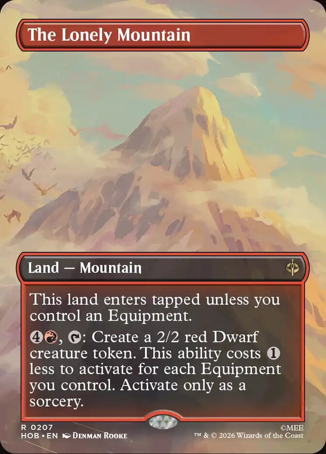 The Lonely Mountain 207 (The Hobbit)  - Borderless Foil | Good Games Adelaide SA