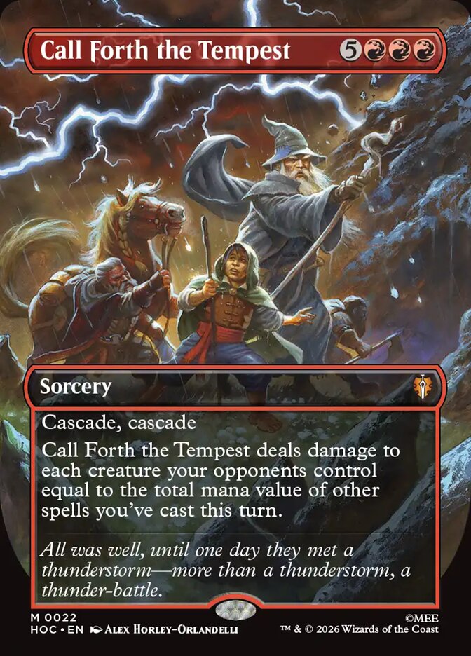 Call Forth the Tempest 22 (The Hobbit: Eternal-Legal)  - Borderless Foil | Good Games Adelaide SA