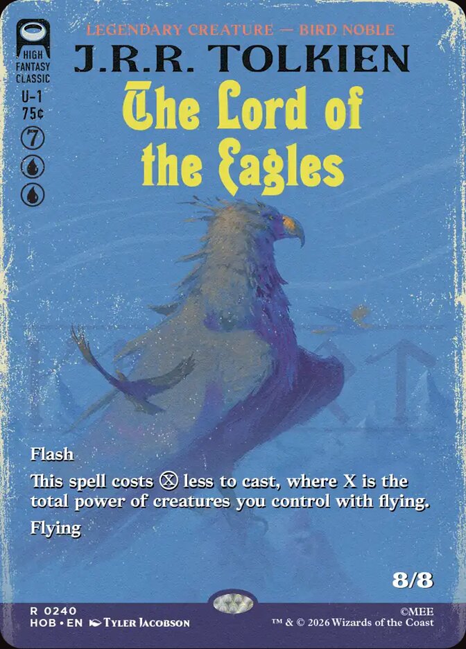 The Lord of the Eagles 240 (The Hobbit)  - Borderless Foil | Good Games Adelaide SA