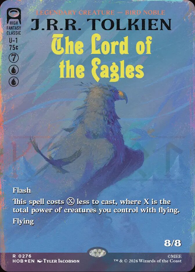 The Lord of the Eagles 276 (The Hobbit)  - Borderless Surge Foil | Good Games Adelaide SA