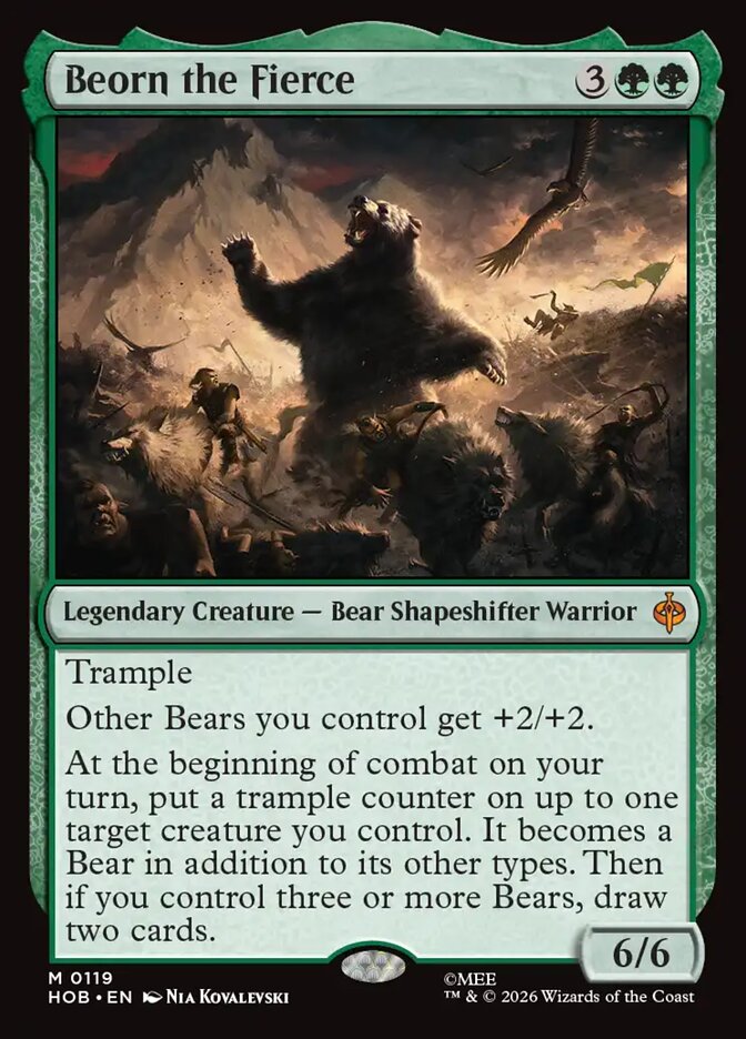 Beorn the Fierce 119 (The Hobbit)  - Foil | Good Games Adelaide SA
