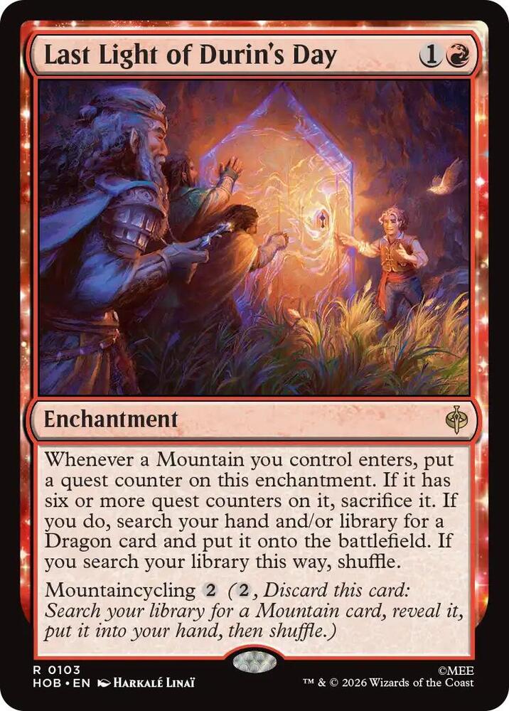 Last Light of Durin's Day 103 (The Hobbit)  - Foil | Good Games Adelaide SA
