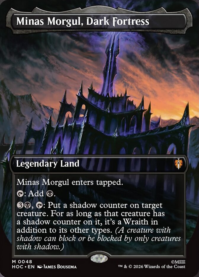 Minas Morgul, Dark Fortress 48 (The Hobbit: Eternal-Legal)  - Borderless Foil | Good Games Adelaide SA