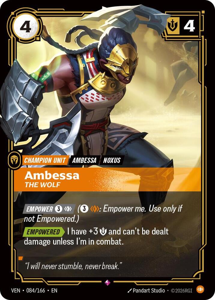 Ambessa - The Wolf 084/166 (Vendetta)  - Foil | Good Games Adelaide SA