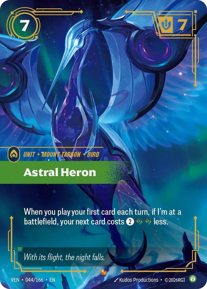 Astral Heron 044/166 (Vendetta)  - Foil | Good Games Adelaide SA