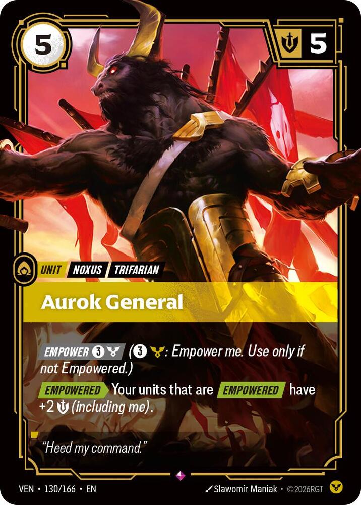 Aurok General 130/166 (Vendetta)  - Foil | Good Games Adelaide SA