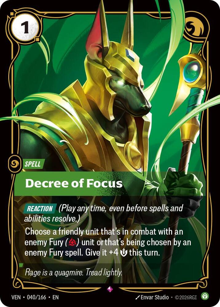 Decree of Focus 040/166 (Vendetta)  - Foil | Good Games Adelaide SA