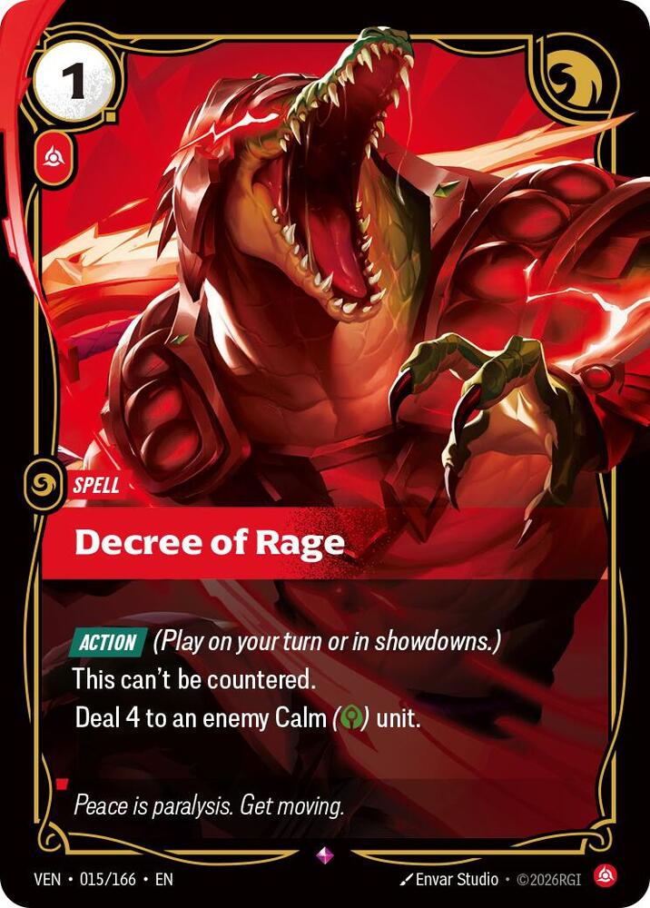 Decree of Rage 015/166 (Vendetta)  - Foil | Good Games Adelaide SA