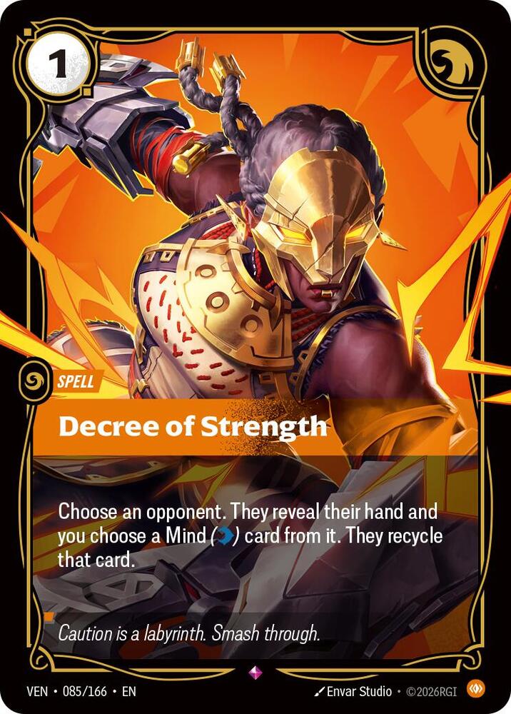 Decree of Strength 085/166 (Vendetta)  - Foil | Good Games Adelaide SA