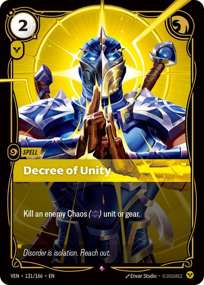 Decree of Unity 131/166 (Vendetta)  - Foil | Good Games Adelaide SA