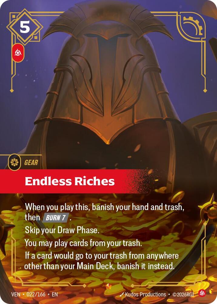 Endless Riches 022/166 (Vendetta)  - Foil | Good Games Adelaide SA