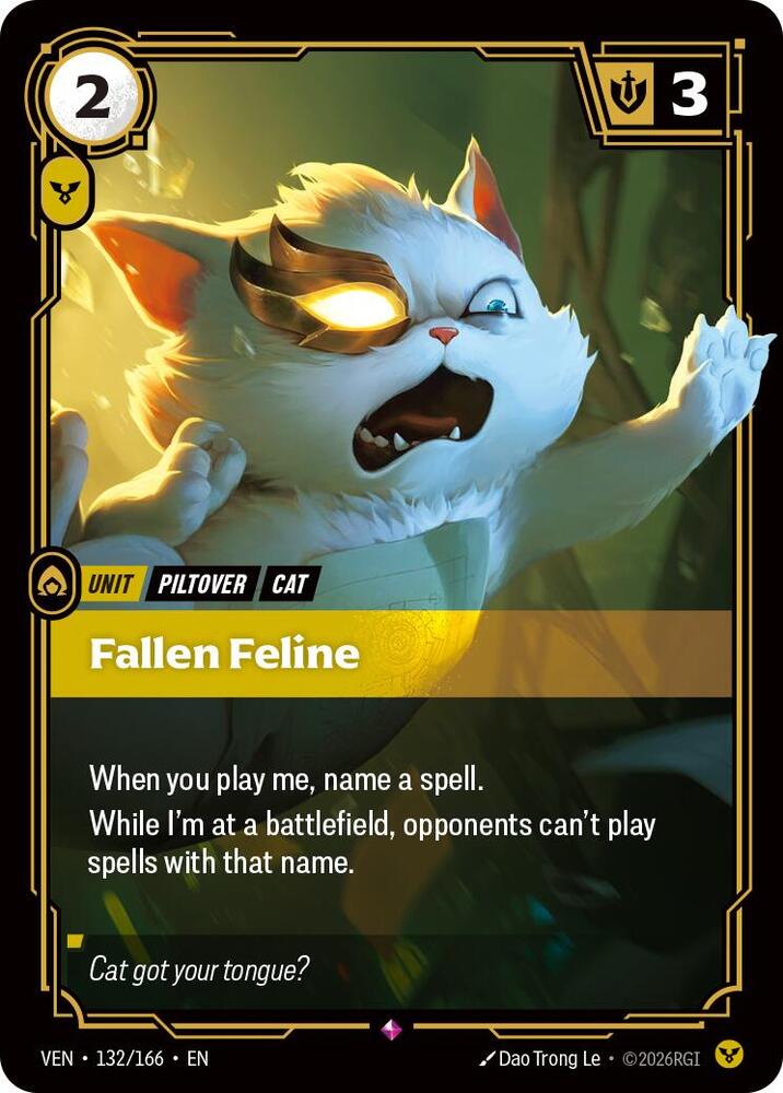 Fallen Feline 132/166 (Vendetta)  - Foil | Good Games Adelaide SA