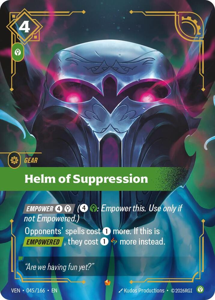 Helm of Suppression 045/166 (Vendetta)  - Foil | Good Games Adelaide SA