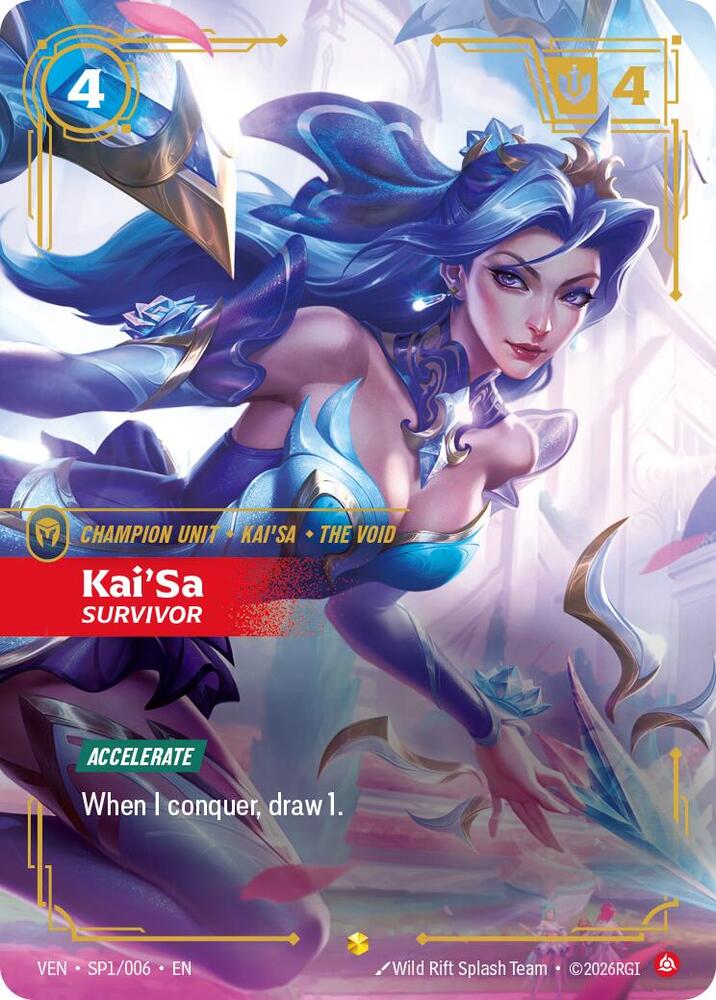 Kai'Sa - Survivor SP1/006 (Vendetta)  - Foil | Good Games Adelaide SA