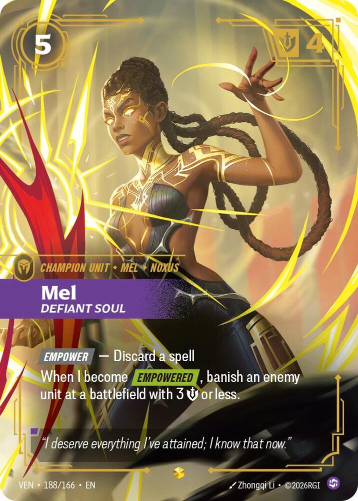 Mel - Defiant Soul 188/166 (Vendetta)  - Foil | Good Games Adelaide SA
