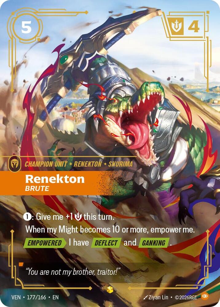 Renekton - Brute 177/166 (Vendetta)  - Foil | Good Games Adelaide SA