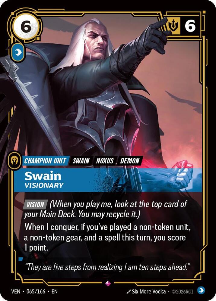 Swain - Visionary 065/166 (Vendetta)  - Foil | Good Games Adelaide SA