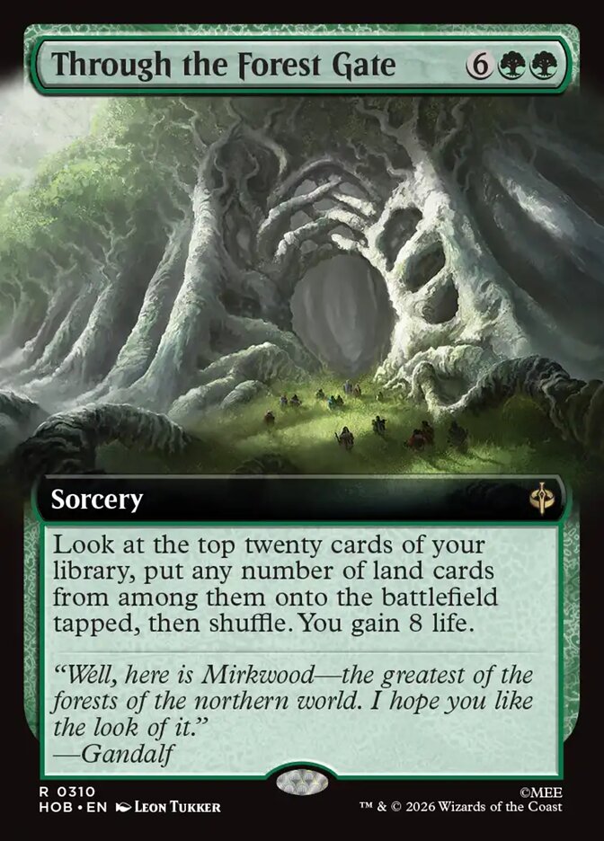 Through the Forest Gate 310 (The Hobbit)  - Extended Art Foil | Good Games Adelaide SA