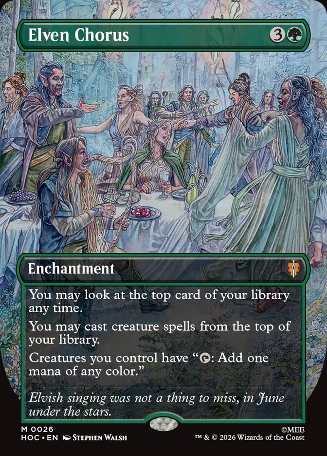 Elven Chorus 26 (The Hobbit: Eternal-Legal)  - Borderless | Good Games Adelaide SA