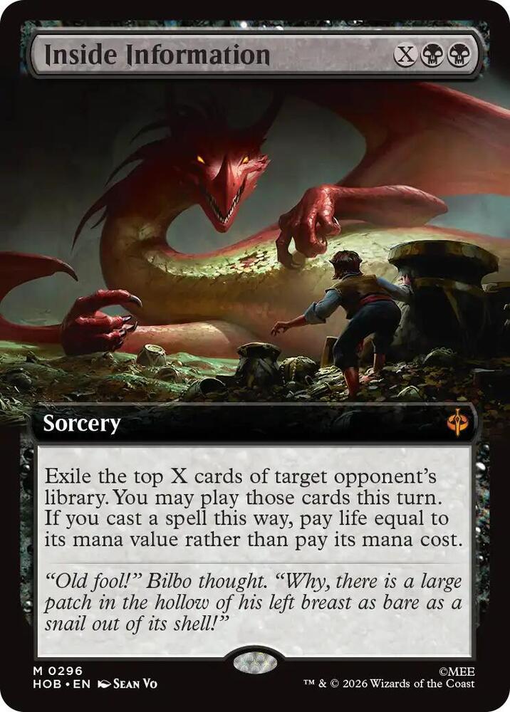 Inside Information 296 (The Hobbit)  - Extended Art | Good Games Adelaide SA