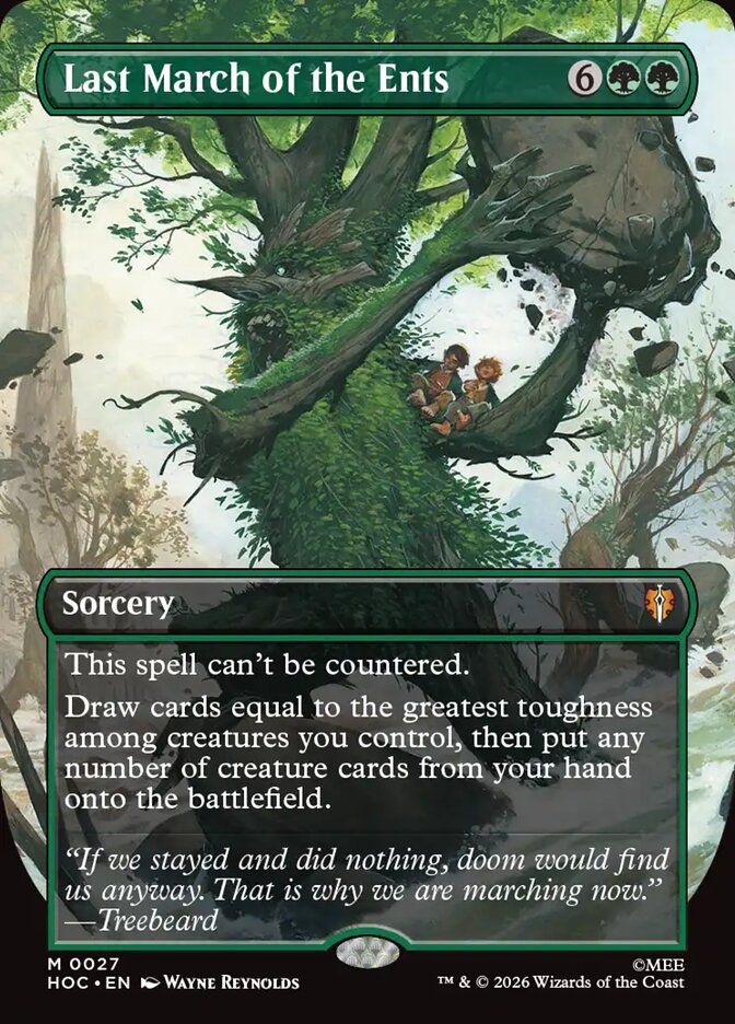 Last March of the Ents 27 (The Hobbit: Eternal-Legal)  - Borderless Foil | Good Games Adelaide SA