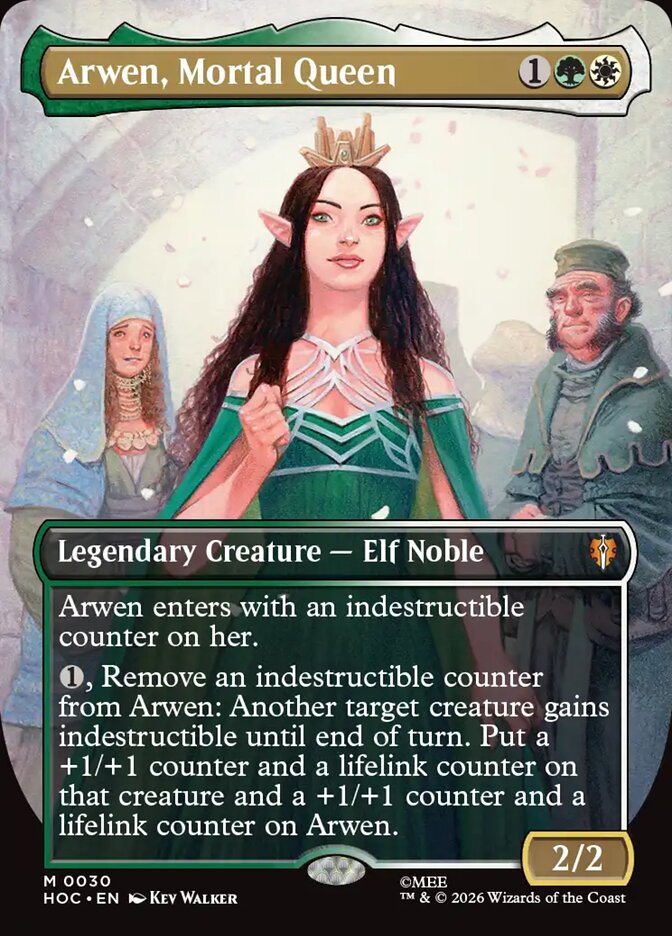 Arwen, Mortal Queen 30 (The Hobbit: Eternal-Legal)  - Borderless Foil | Good Games Adelaide SA