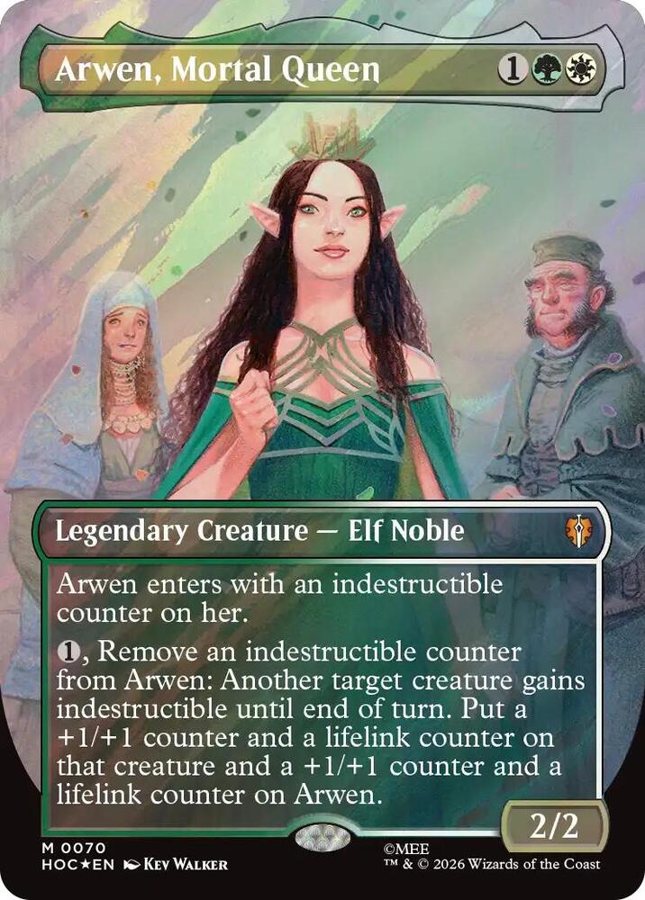 Arwen, Mortal Queen 70 (The Hobbit: Eternal-Legal)  - Borderless Surge Foil | Good Games Adelaide SA