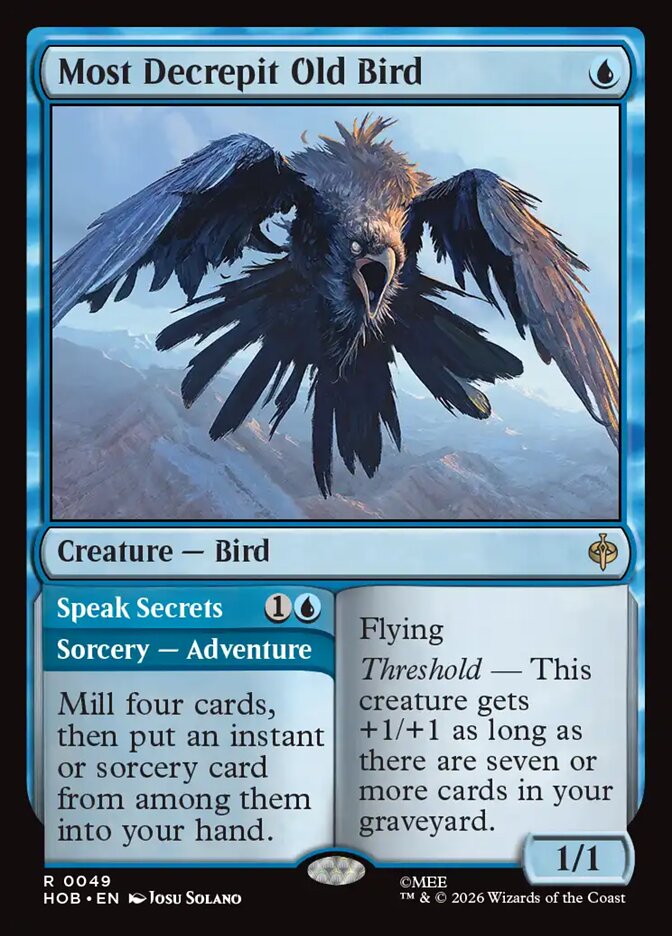 Most Decrepit Old Bird // Speak Secrets 49 (The Hobbit)  - Foil | Good Games Adelaide SA