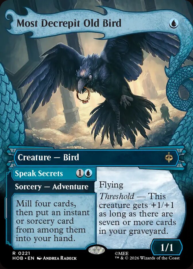 Most Decrepit Old Bird // Speak Secrets 221 (The Hobbit)  - Showcase Foil | Good Games Adelaide SA