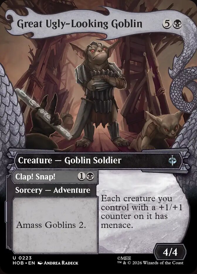 Great Ugly-Looking Goblin // Clap! Snap! 223 (The Hobbit)  - Showcase Foil | Good Games Adelaide SA