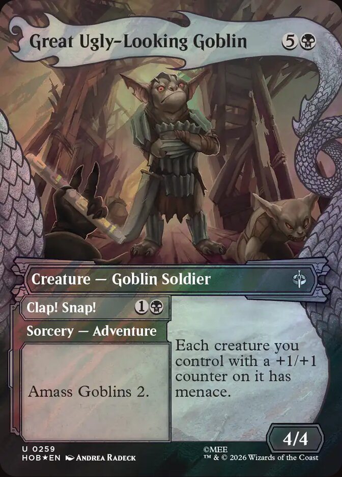 Great Ugly-Looking Goblin // Clap! Snap! 259 (The Hobbit)  - Showcase Surge Foil | Good Games Adelaide SA